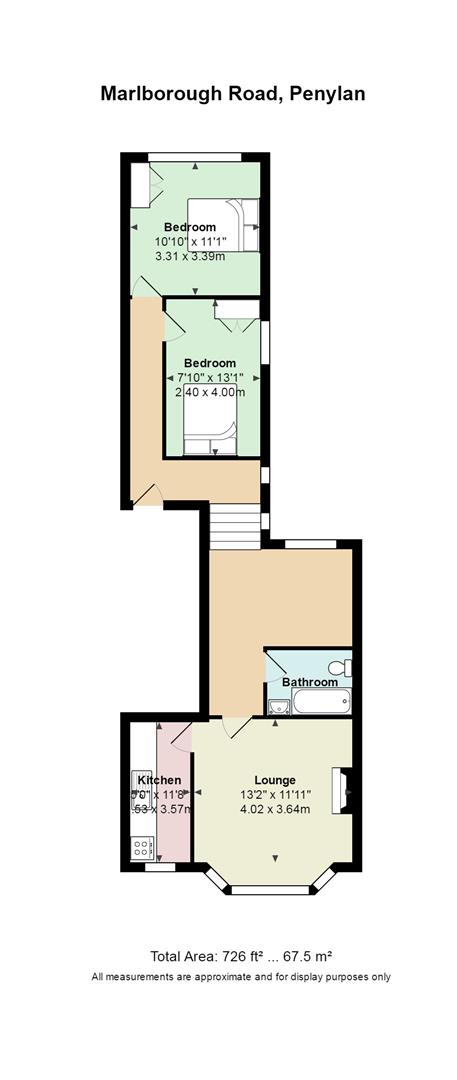 Floorplan for Marlborough Road, Penylan